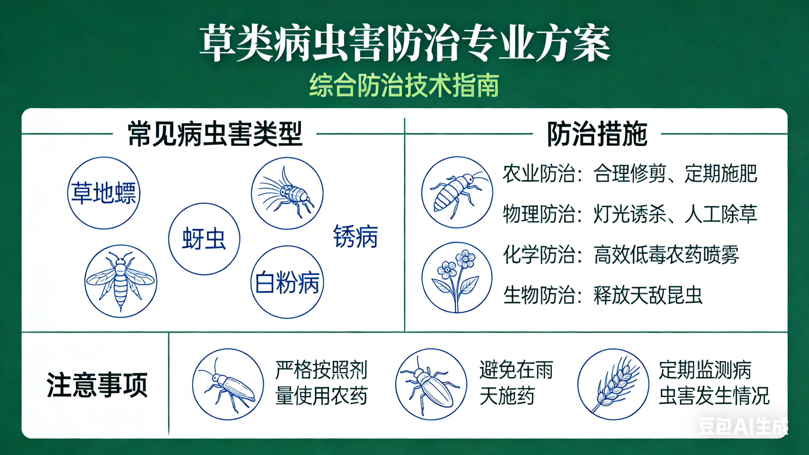 草类病虫害防治